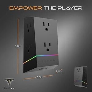 NIB Titan 6-Outlet Surge Protector